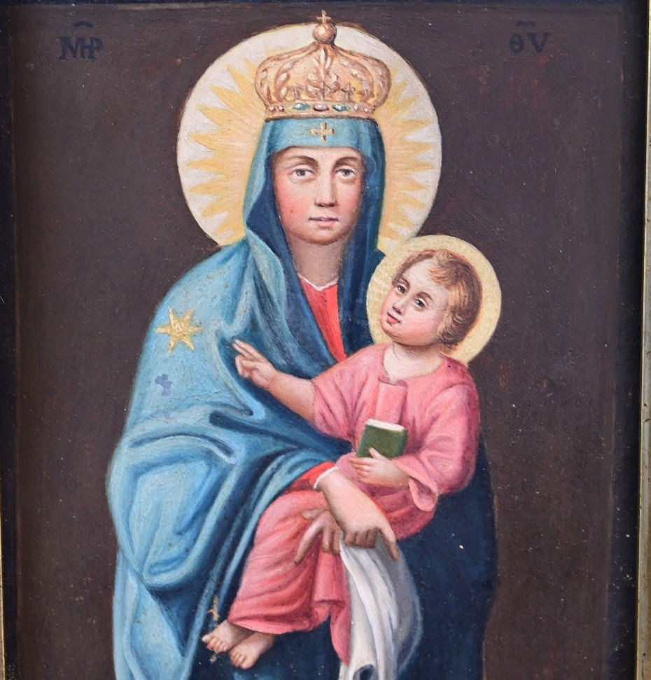 Paolo Biagetti - Madonna con Bambino - Italia fine XIX secolo-photo-3